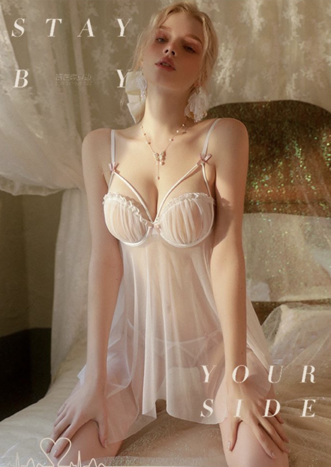 Váy Ngủ Bèo Xuyên Thấu