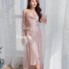 Váy Ngủ Trơn Xẻ Tà Nữ Tính