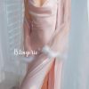 Váy Ngủ Trơn Xẻ Tà Nữ Tính