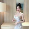 Đầm Ngủ Hai Dây Trơn