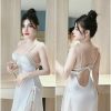 Đầm Ngủ Hai Dây Trơn