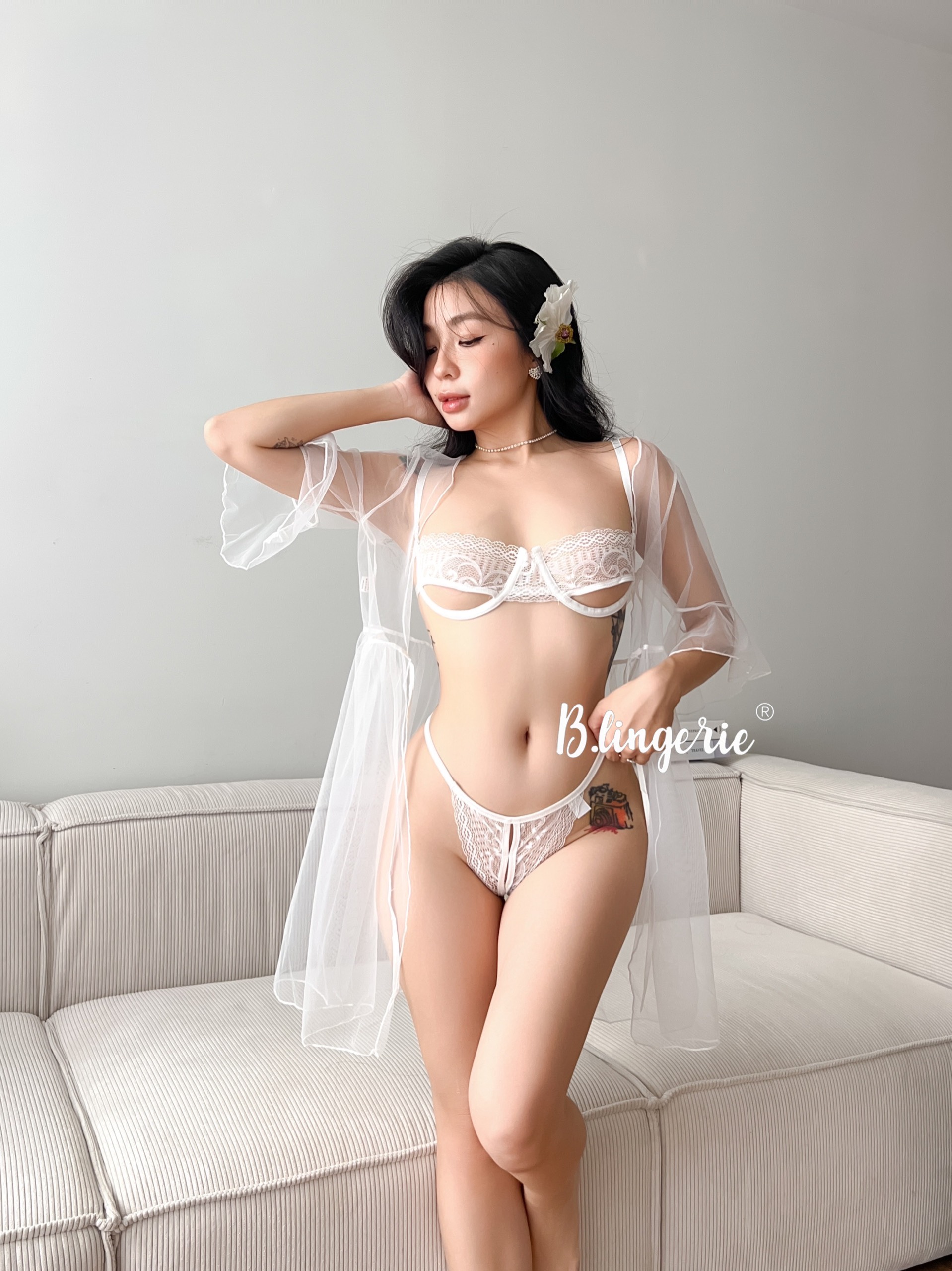 Set Bộ Đồ Lót Ren Đơn Giản