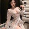 Áo Choàng Ngủ Ren Quyến Rũ