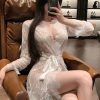 Áo Choàng Ngủ Ren Quyến Rũ