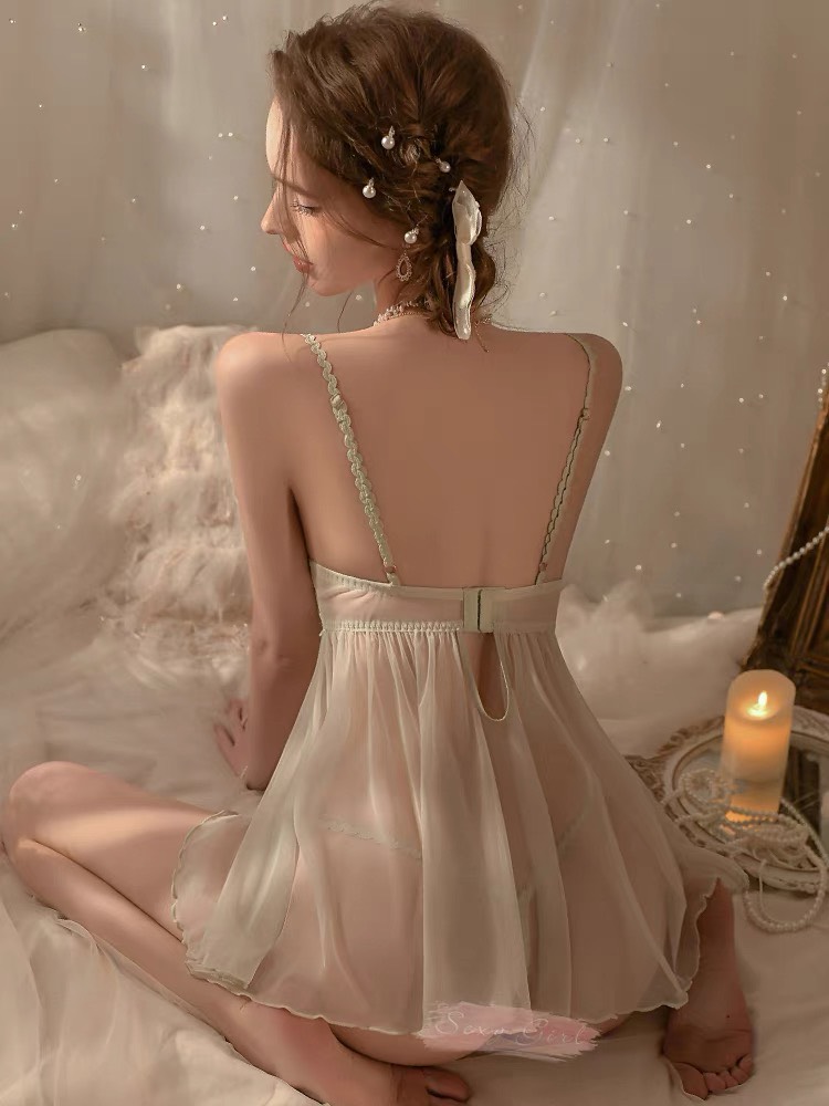 Váy Ngủ Ren Bèo Nữ Tính - Ảnh 2