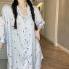 Váy Ngủ Sơmi Họa Tiết Hello Kitty