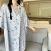 Váy Ngủ Sơmi Họa Tiết Hello Kitty