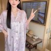 Váy Ngủ Sơmi Họa Tiết Hello Kitty