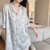 Váy Ngủ Sơmi Họa Tiết Hello Kitty
