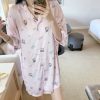 Váy Ngủ Sơmi Họa Tiết Hello Kitty