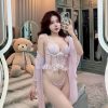 Bộ Bra Corset Ren Nữ Tính