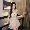 Váy Ngủ Phối Họa Tiết Ren Hoa