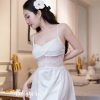 Váy Ngủ Suông Phối Ren Nữ Tính