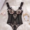 Bộ Bodysuit Ren Họa Tiết