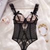 Bộ Bodysuit Ren Họa Tiết