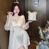 Váy Ngủ Lụa Trơn Thanh Lịch