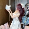 Váy Ngủ Lụa Trơn Thanh Lịch