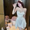 Váy Ngủ Lụa Trơn Thanh Lịch