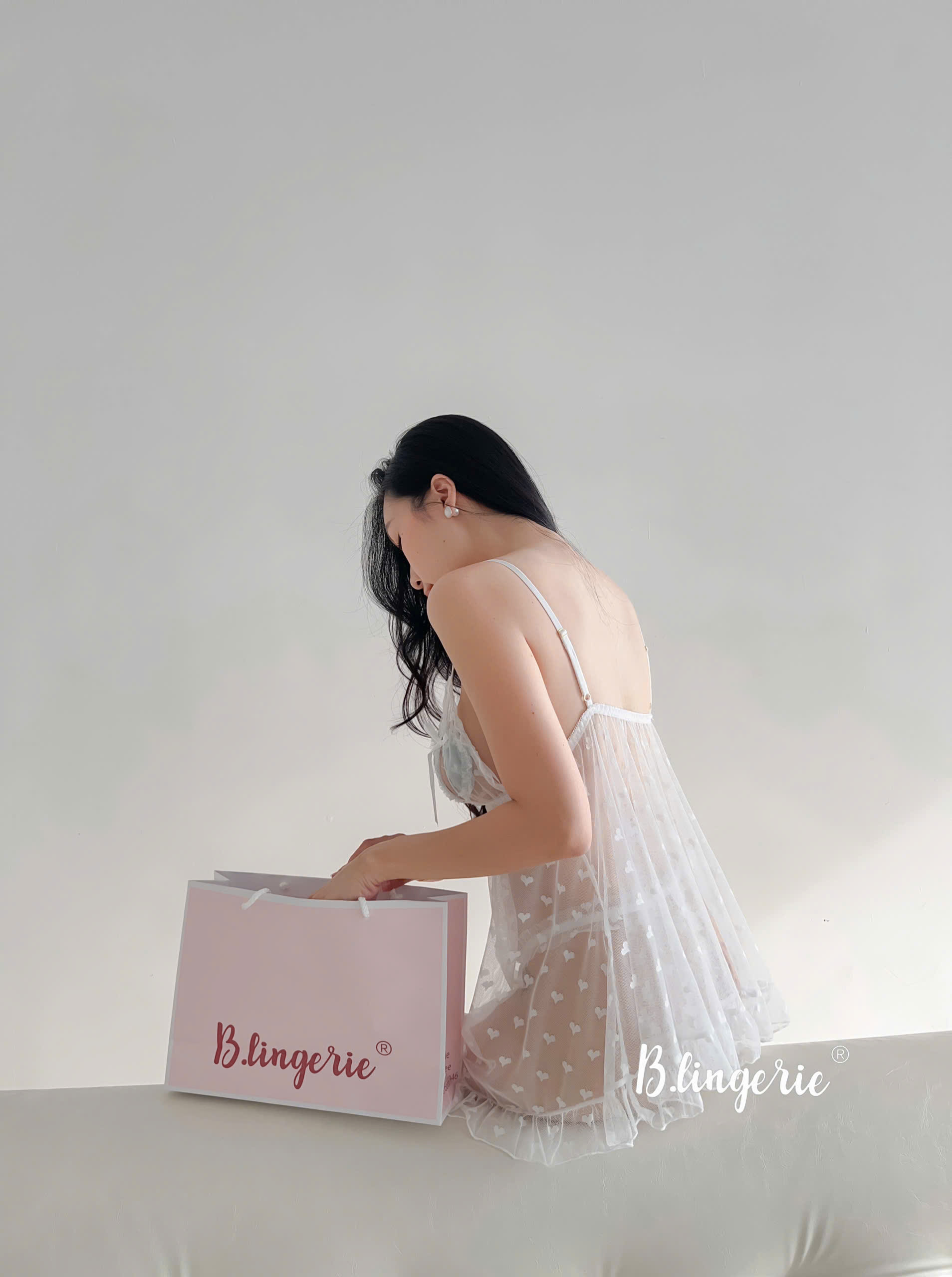 Váy Ngủ Xuyên Thấu Trái Tim Sexy
