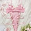 Bộ Bodysuit Ren Hoa Hồng Nhỏ