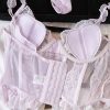 Bộ Bra Corset Ren Nữ Tính