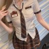 Bộ Đồ Cosplay Nữ Sinh Caro Quyến Rũ