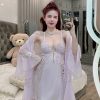 Váy Ngủ Lụa Phối Ren