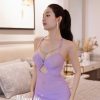 Váy Ngủ Ôm Body Trơn Sexy