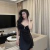 Váy Ngủ Nữ Lụa Nơ Sexy
