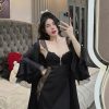 Váy Ngủ Nữ Lụa Nơ Sexy