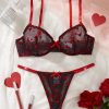 Bộ Đồ Lót Nữ Trái Tim Sexy