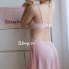 Váy Ngủ Nữ Lụa Phối Ren Hoa
