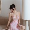 Váy Ngủ Nữ Lụa Phối Ren Hoa