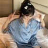 Áo Ngủ Sơmi Trơn Đáng Yêu
