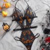 Bộ Bodysuit Họa Tiết Bí Ngô