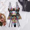 Bộ Bodysuit Hoa Văn