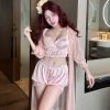 Bộ Đồ Ngủ Lụa Trơn Thoải Mái