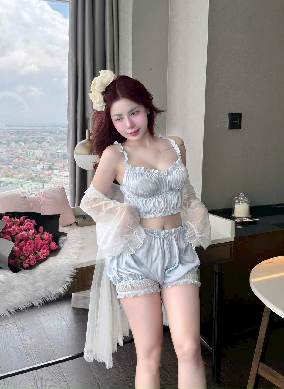 Bộ Đồ Ngủ Lụa Trơn Thoải Mái