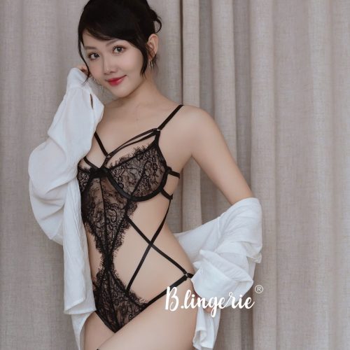 Bộ Bodysuit Ren Dây Đan Sexy