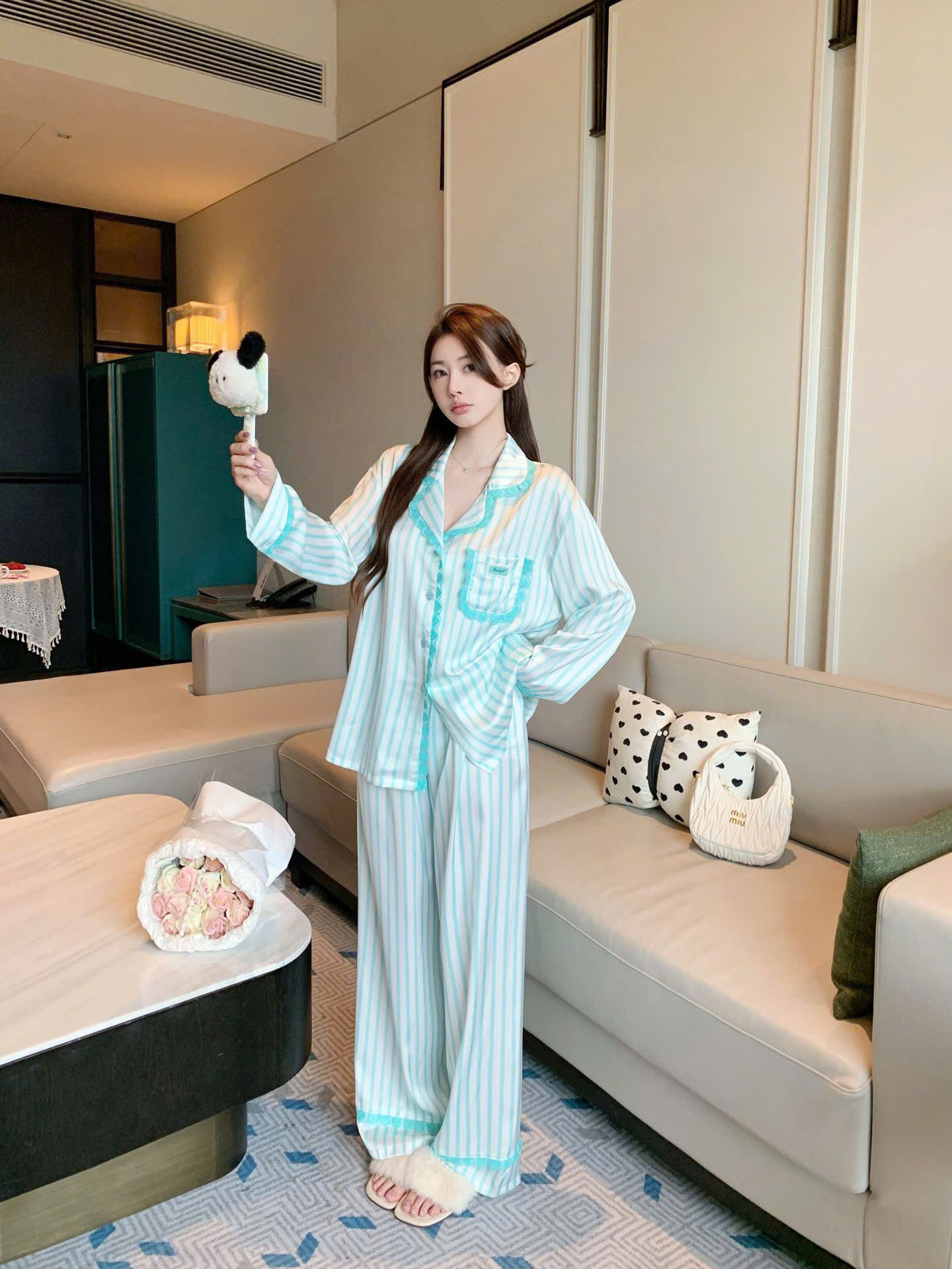 Bộ Pijama Sọc Ngọt Ngào