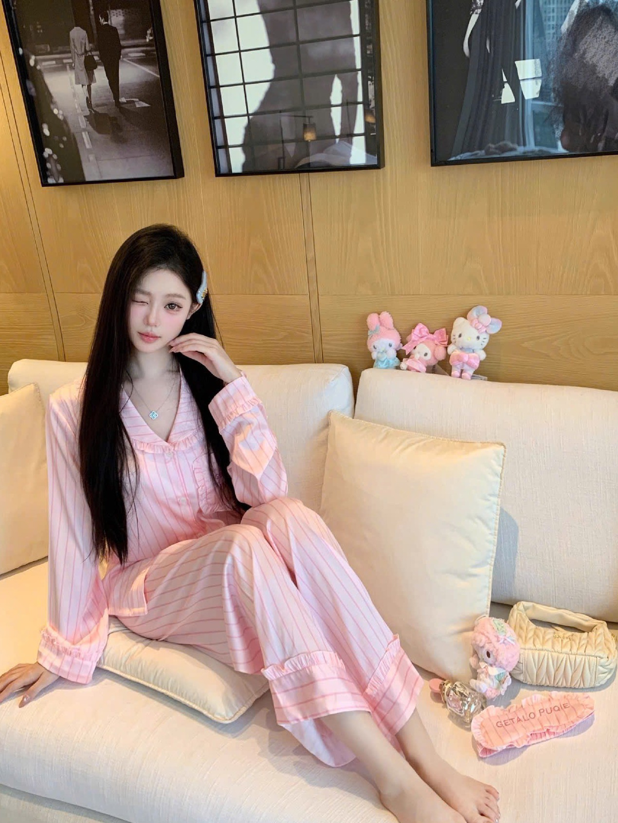 Bộ Pijama Sọc Ngọt Ngào