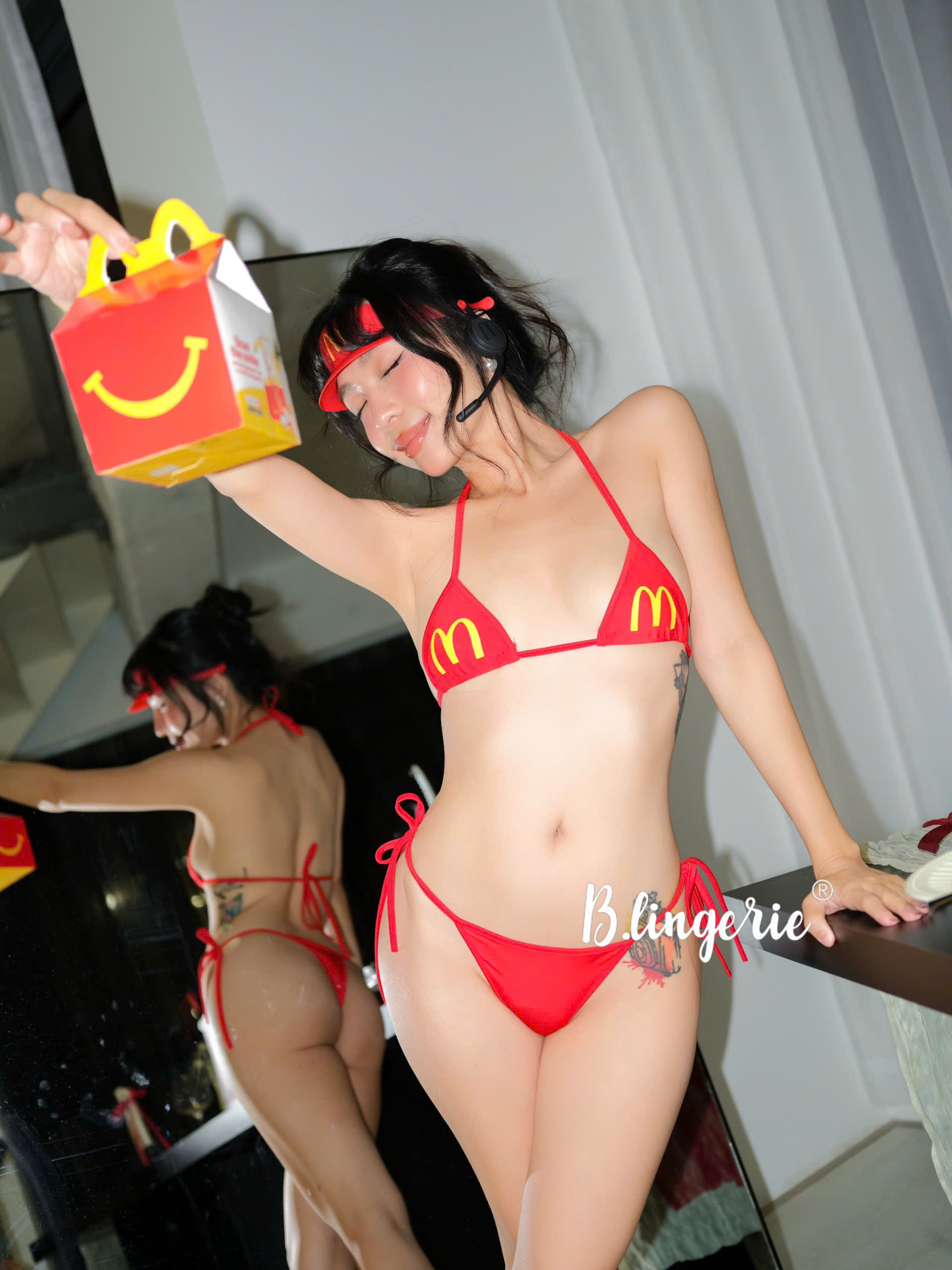 Bộ Bra Cosplay Cô Nhân Viên Sexy