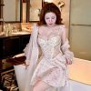 Váy Ngủ Lụa Hoa Nữ Tính