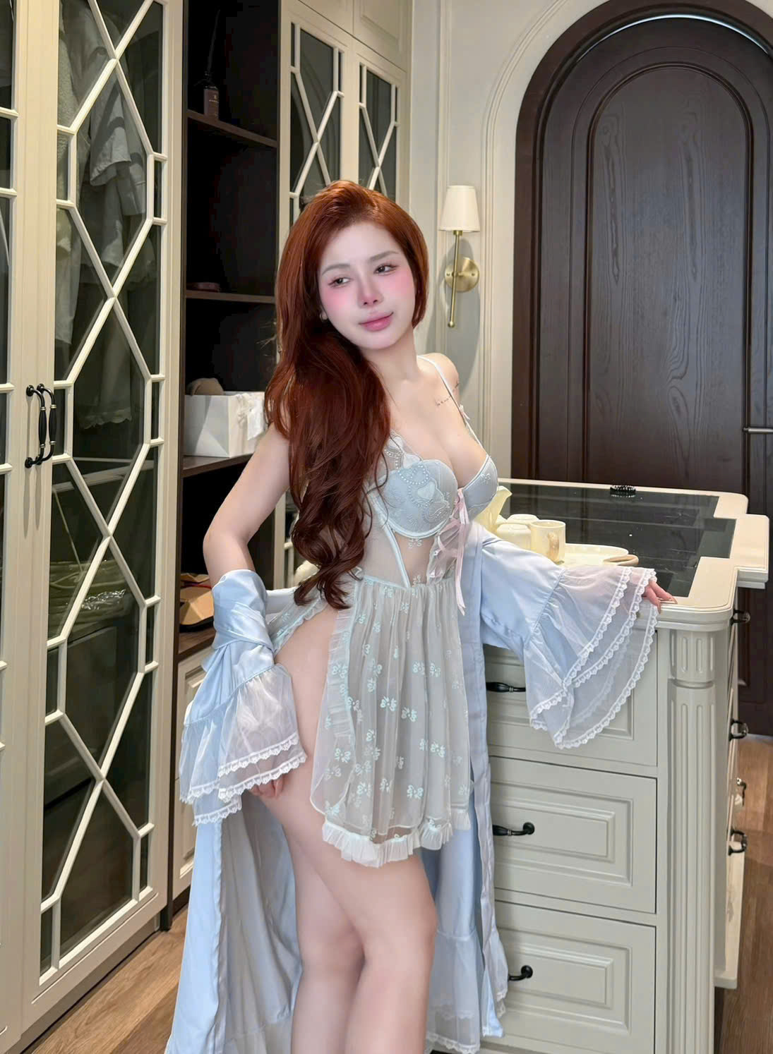 Váy Ngủ Ren Nữ Tính Đáng Yêu