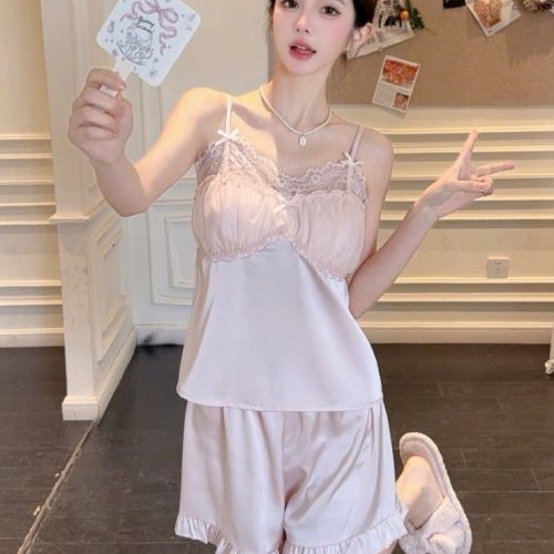 Bộ Đồ Ngủ Hai Dây Xinh Xắn
