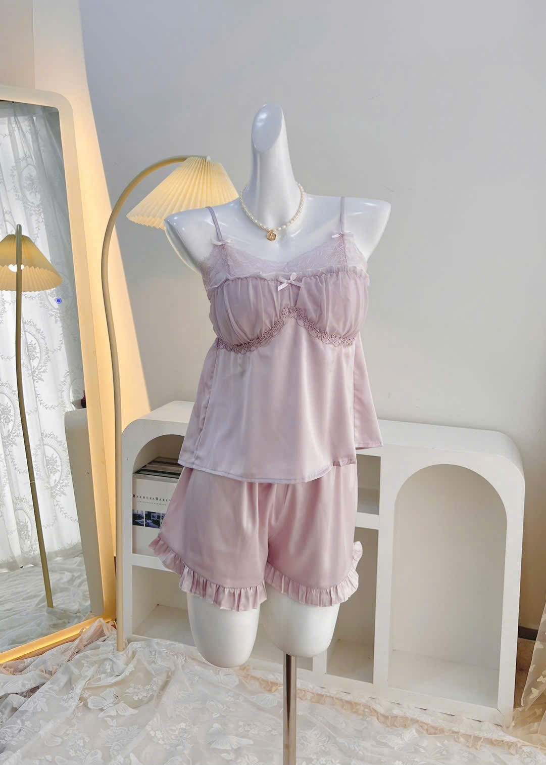 Bộ Đồ Ngủ Hai Dây Xinh Xắn