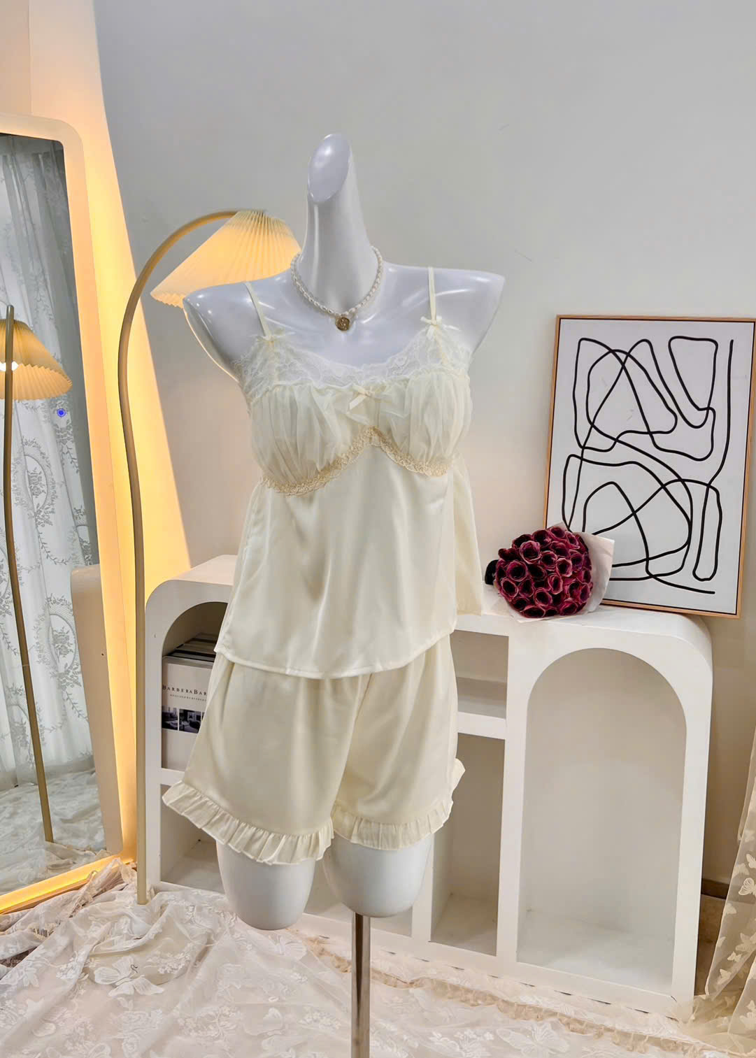 Bộ Đồ Ngủ Hai Dây Xinh Xắn