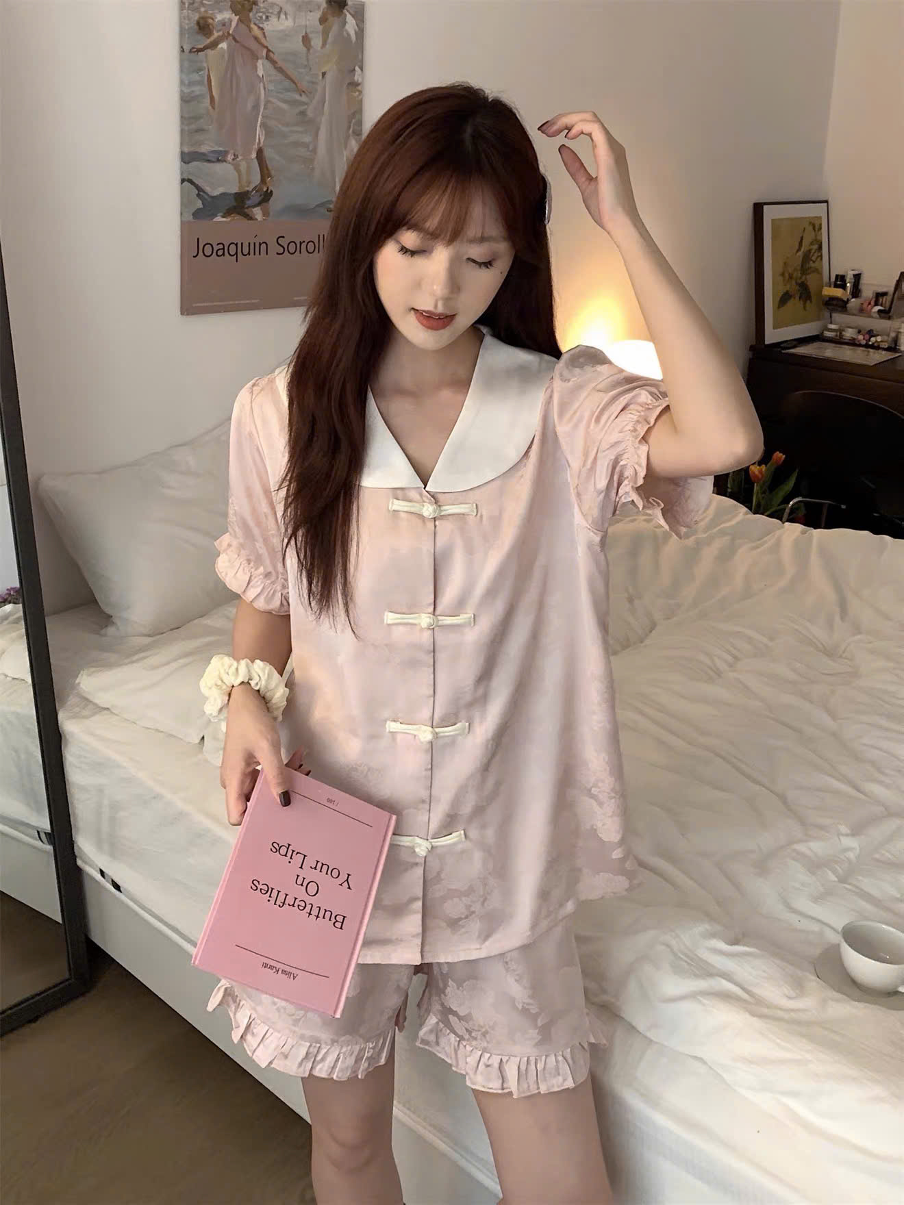 Bộ Pijama Ngắn Trung Hoa