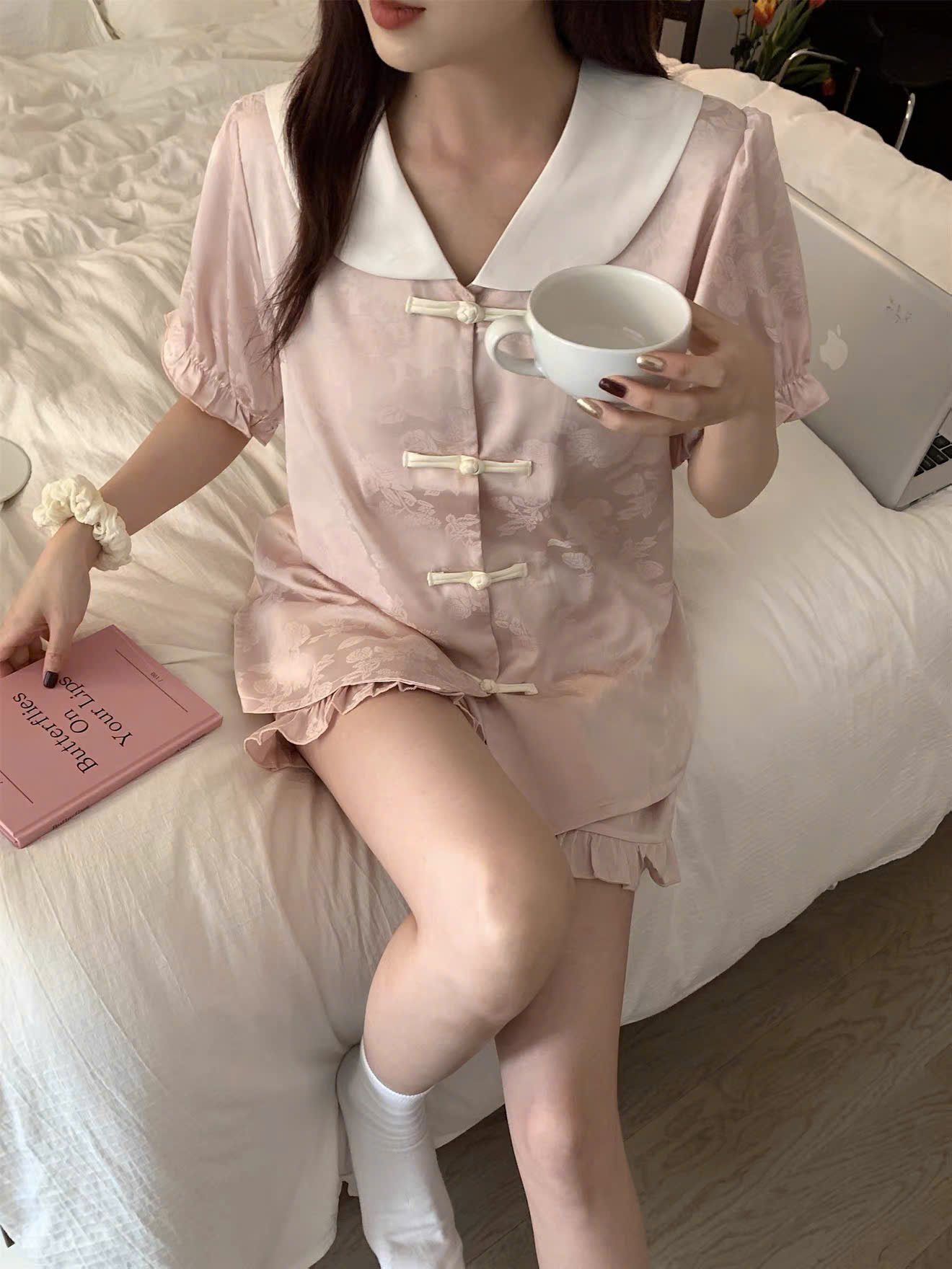 Bộ Pijama Ngắn Trung Hoa