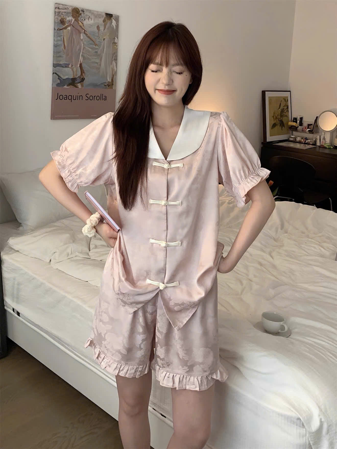 Bộ Pijama Ngắn Trung Hoa
